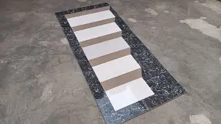 tha most beautiful 3d staircase tiles design floor 👍👍👍