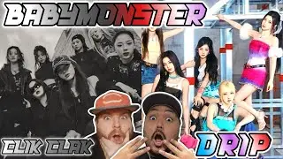 BABYMONSTER - 'CLIK CLAK' & 'DRIP' M/V | REACTION