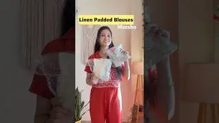 Cotton Linen padded Blouses under 350 | Meesho Haul| @Meesho