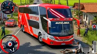 New Euro Coach Simulator 2026 - Realistic Indian Offroad Bus Driving 3D - Bus Game Andriod Gameplay