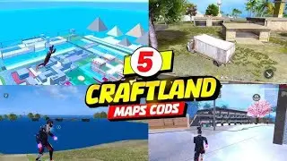 TOP 5 CRAFTLAND MAP CODES 😱 | FREE FIRE CUSTOM MAPS