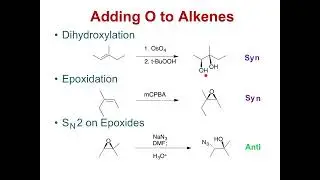 Dihydroxylation & Epoxide Reactions Mechanisms