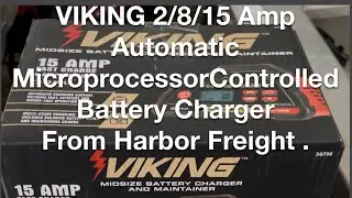 Harbor Freight - Viking 2/8/15 Mid Sized Battery Charger #harborfreight #trending #battery