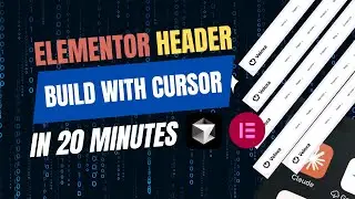 Build Elementor Header with Cursor AI & PHP in 20 Minutes | Super Fast Coding!