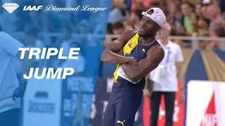 Will Claye launches himself over 18 meters in the Paris Triple Jump - IAAF Diamond League 2019