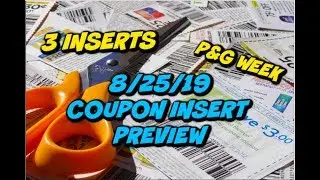 8/25/19 COUPON INSERT PREVIEW | 3 INSERTS & SOME GOOD COUPONS 💃