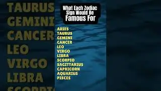 The Zodiac Signs Most Likely To Be Famous  Zodiac Insights Signs TikTok #shorts #zodiacsigns #zodiac