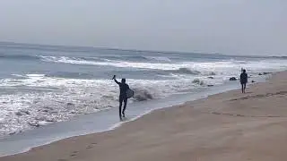 Fall in the ocean 