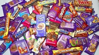 Asmr Unboxing Candy Lollipops andChocolate Satisfying Video