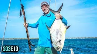 The BIGGEST Fish I&rsquo;ve Ever Caught | Lighthouse Reef Belize Spearfishing Sailing & Cruising | S03E10