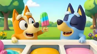Choosing Ice Cream! 🍦 | Fun Bluey Food Moments | Bluey 3D Animation