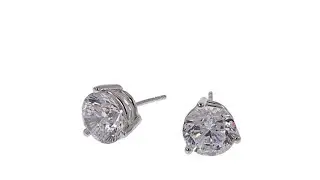 Absolute 6ctw CZ Aurora Star 101 Facets PlatinumPlated S...