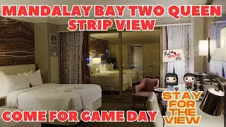Номер Mandalay Bay с двумя кроватями размера &laquo;queen-size&raquo; и видом на полосу