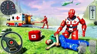 Ambulance Robot Transformation Simulator 2020 - US Army Hero Doctor Rescue - Android GamePlay