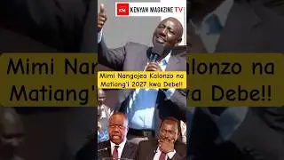President William Ruto today in Nyeri confirming he's ready to face the Opposition Leaders in 2027