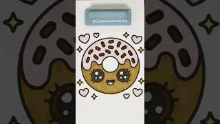 Relaxing Donut Coloring ✨ Marker ASMR #shorts #asmr #art #coloring #satisfying #asmrsounds