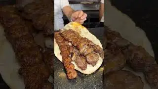 Seekh kabab and chikan tikka with naan and kaleji (livar) grill cooked