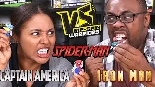 CAPTAIN AMERICA vs IRON MAN vs SPIDER-MAN - Vs Rip Spin Warriors w/ CuriousJoi