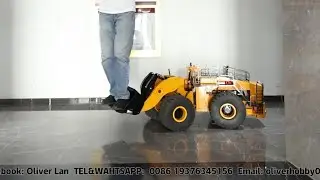 Toucanhobby customized 1/14 mine loader 140 kg, 4 drive motor enable tank U-turn.Big industrial pump