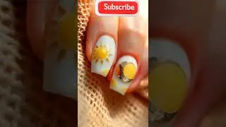 White beautiful combination sun moon design#shorts #ai #nailart #nails #love #beautiful