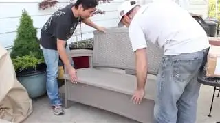 How to Assemble Suncast Essentials Loveseat Bench and Review