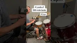 16th note drum beats for some drumming ideas #drumpractice #drums #drumming #drumlessons #drummethod