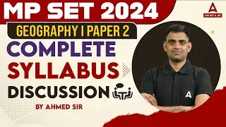 MP SET Syllabus 2024 | MP SET Geography Syllabus 2024