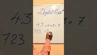 Digital Root #maths #mathematics #shorts