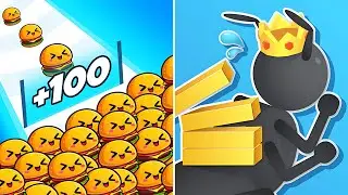Food Run🆚Tiny Run Max Levels Walkthrough Android IOS Update Gameplay HT12