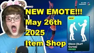 DISCO (SURF CURSED) EMOTE! May 26th 2025 Fortnite Item shop reaction #clips #fortnite #review