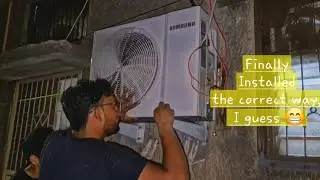 Samsung Bespoke AI Dual Inverter Split AC Installation by Samsung technician 😀