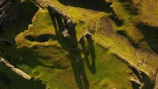 Castell Dinas Bran, Llangollen Wales Aerial View