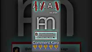 AMAN Name Logo | Comment Your Name #drawing #shortsvideo #youtubeshorts #artdrawing #a2z #logo#aman