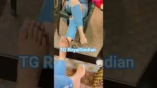 Silver ToeNails with Golden Anklets ❤️ @royalindianfeets