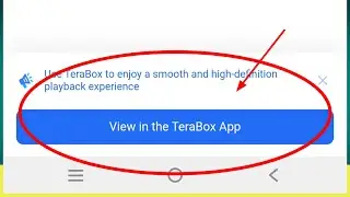 View In The Terabox App Problem Solve 