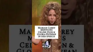 Mariah mentions Gloria Estefan & Celine Dion in her speech #mariahcarey #celinedion #gloriaestefan