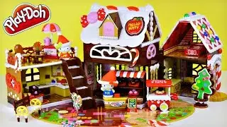 Hello Kitty & Mimmy Sweet Candy House Play Doh Cookies Treats Plastilina la Pasticceria Ciao Gattino