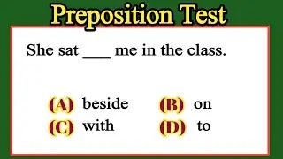 Preposition quiz in English grammar | 60 English grammar quiz | Preposition quiz