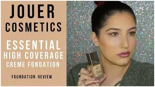 JOUER COSMETICS ESSENTIAL HIGH COVERAGE CREME FOUNDATION | REVIEW & DEMO
