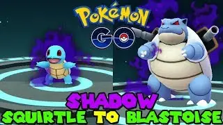 Evolving SHADOW SQUIRTLE TO SHADOW BLASTOISE IN POKEMON GO
