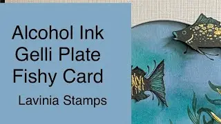 Alcohol Ink Gelli Plate Background #laviniastamps