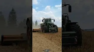 Stubble mulching with 🟢Fendt 939 Vario & 🟠Berti 😎