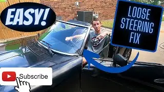 Fixing our Sloppy Steering in our Fiat 124 Spider IN MINUTES!
