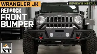 Обзор и установка трубчатого переднего бампера Jeep Wrangler JK RedRock HD