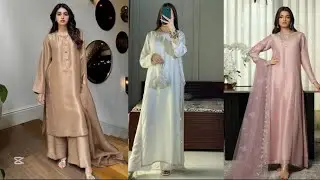 Silk elegant dress designs | Silk formal wear for girls | decent collection of silk dresses