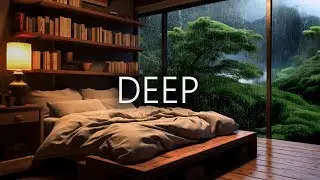 Calm Piano Rain Ambience | Peaceful rainy night piano music for inner calm | Healing