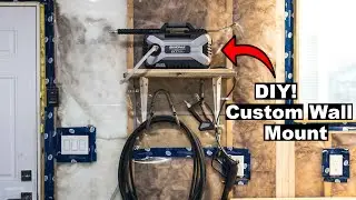 Garage Build EP05 - Custom Wall Mounted Pressure Washer Setup