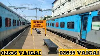 VAIGAI MEETS VAIGAI IN MAMBALAM || AFTER NEW TIME TABLE CHANGE || HIGH SPEED SKIP