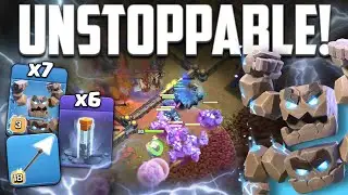 Mass Meteor Golems Are UNSTOPPABLE! - Clash of Clans