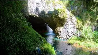 Camp by a Fresh Water River & Exploring the Natural Bridge